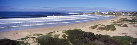 Framed Surf in the sea, Cape St. Francis, Eastern Cape, South Africa Print