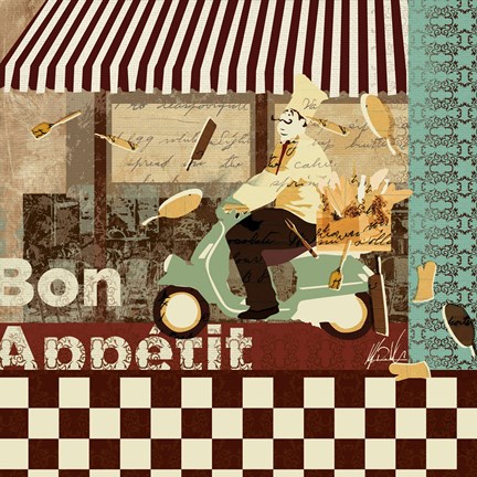 Framed Bon Appetit Print