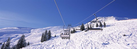 Framed Ski resort, Reith Im Alpbachtal, Tyrol, Austria Print