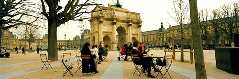 Framed Arc De Triomphe Du Carrousel, Musee Du Louvre, Paris, Ile-de-France, France Print