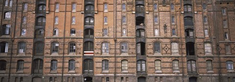Framed Low angle view of warehouses in a city, Speicherstadt, Hamburg, Germany Print