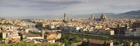 Framed Florence skyline, Tuscany, Italy Print