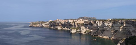 Framed Cliffs on the coast, Bonifacio, Corsica, France Print