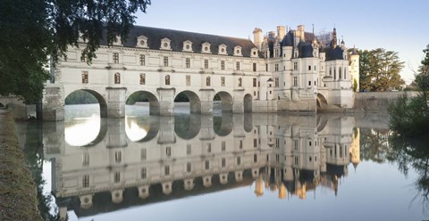 Framed Chateau De Chenonceau, Indre-Et-Loire, Loire Valley, Loire River, Region Centre, France Print