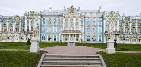 Framed Blue Facade of Catherine Palace, St. Petersburg, Russia Print