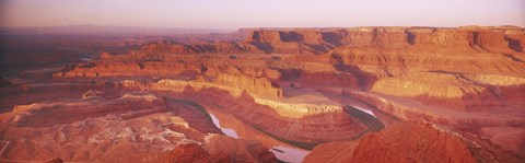 Framed Dead Horse Point at sunrise in Dead Horse Point State Park, Utah, USA Print