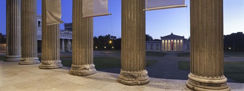 Framed Propylaeen and Glyptothek, Koenigsplatz, Munich, Bavaria, Germany Print