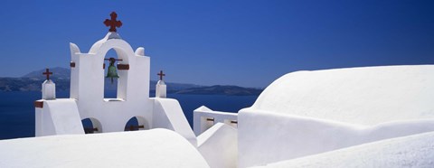 Framed Church, Oia, Santorini, Cyclades Islands, Greece Print