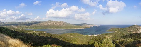 Framed Islands in the sea, Capo Malfatano, Costa Del Sud, Sulcis, Sardinia, Italy Print