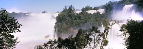 Framed Floodwaters at Iguacu Falls, Argentina-Brazil Border Print