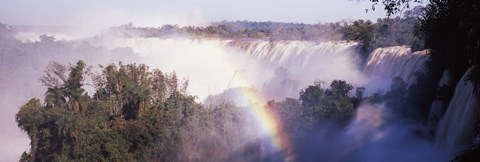 Framed Iguacu Falls, Argentina-Brazil Border Print