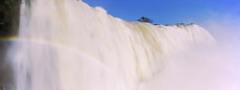 Framed Floodwaters at Iguacu Falls, Brazil Print