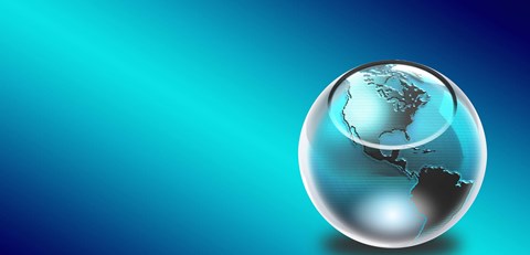 Framed Glass earth Print