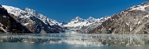 Framed Johns Hopkins Glacier in Glacier Bay National Park, Alaska, USA Print