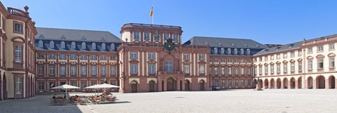 Framed Facade of the palace, Mannheim Palace, Mannheim, Baden-Wurttemberg, Germany Print
