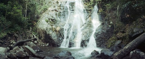 Framed Waterfall in a forest, Chiang Mai, Thailand Print