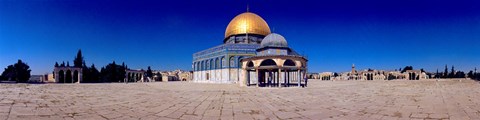 Framed Dome of The Rock, Temple Mount, Jerusalem, Israel Print
