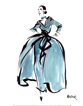 Framed L'Heure Bleue Print