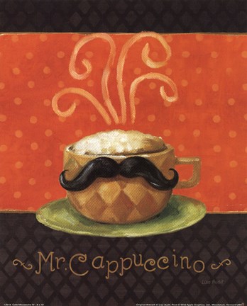 Framed Cafe Moustache IV Print