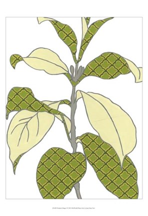 Framed Modern Foliage I Print