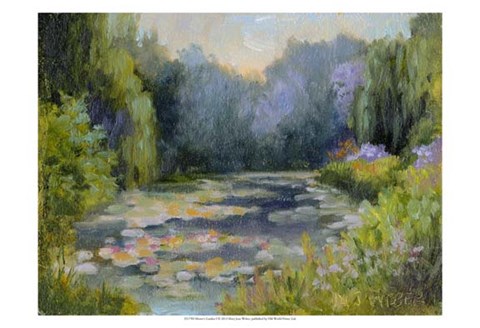 Framed Monet&#39;s Garden I Print