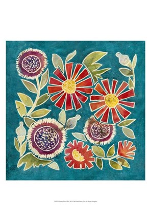 Framed Emma Floral II Print