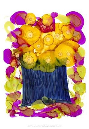 Framed Venetian Golds I Print