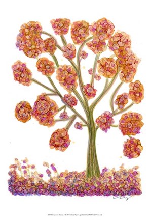 Framed Autumn Fantasy I Print