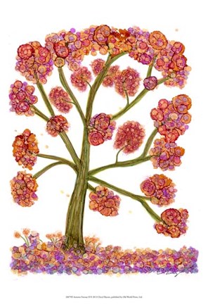 Framed Autumn Fantasy II Print