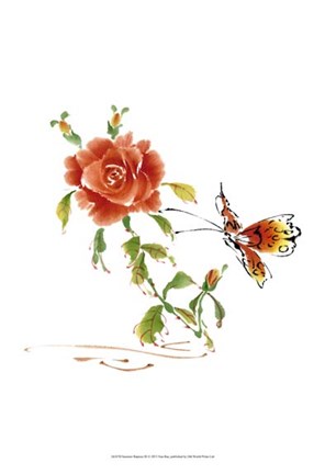 Framed Summer Rapture III Print