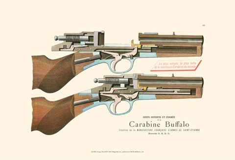 Framed Antique Pistol III Print