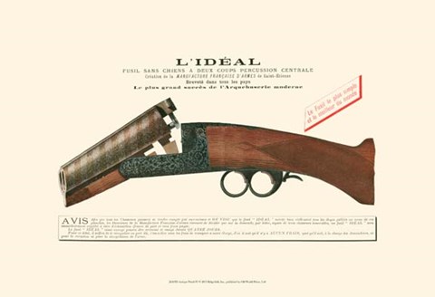 Framed Antique Pistol IV Print