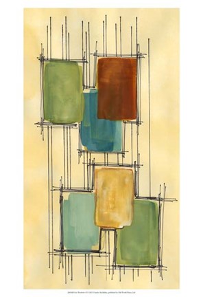 Framed City Windows II Print