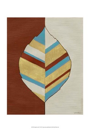 Framed Apache Leaf I Print