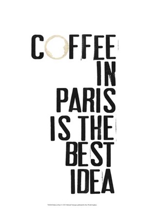 Framed Drinks in Paris I Print