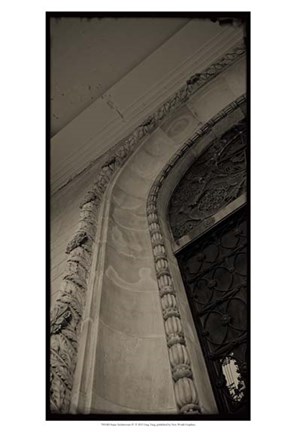 Framed Sepia Architecture IV Print