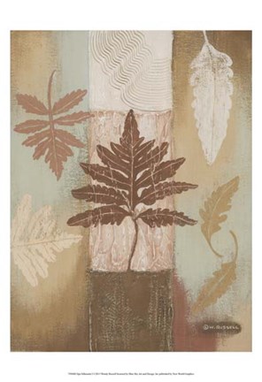 Framed Spa Silhouette I Print