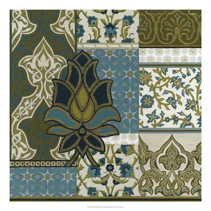 Framed Persian Patchwork I Print