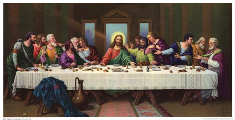 Framed HEILIGES ABENDMAHL Print