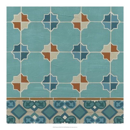 Framed Moroccan Tile III Print