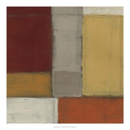 Framed Red Sector I Print