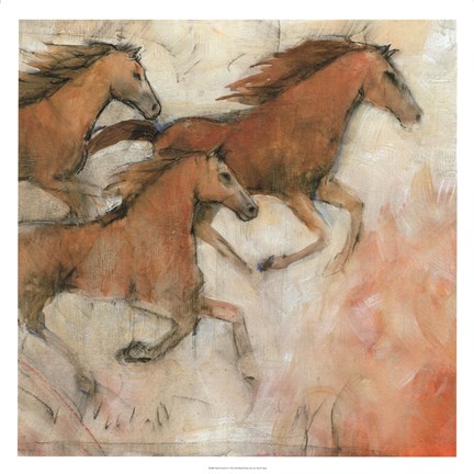 Framed Horse Fresco II Print