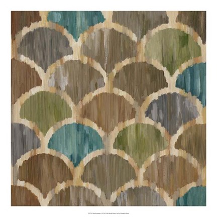 Framed Ikat Symmetry I Print