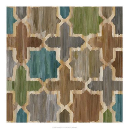 Framed Ikat Symmetry II Print