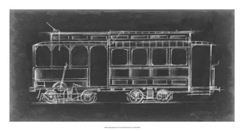 Framed Vintage Street Car IV Print