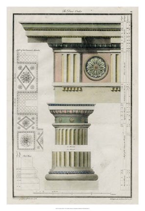 Framed Doric Order Print