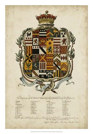 Framed Edmondson Heraldry II Print
