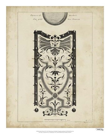 Framed Garden Parterre IX Print