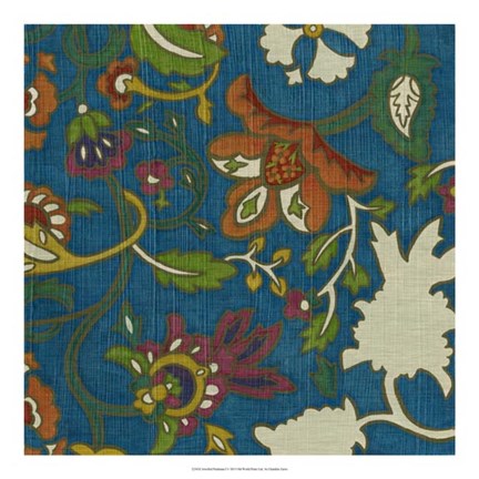 Framed Jewelled Pashmina I Print