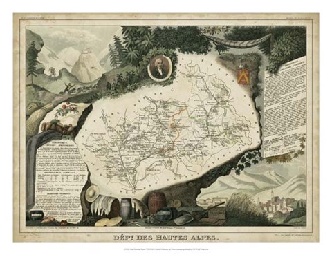 Framed Atlas Nationale Illustre VIII Print